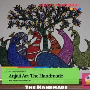 Gond Painting Anjali Art-The Handmade