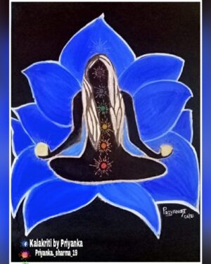 chakra meditation - Indian art - Priyanka - 01