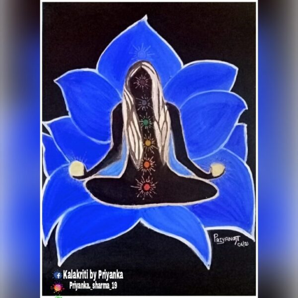 chakra meditation - Indian art - Priyanka - 01