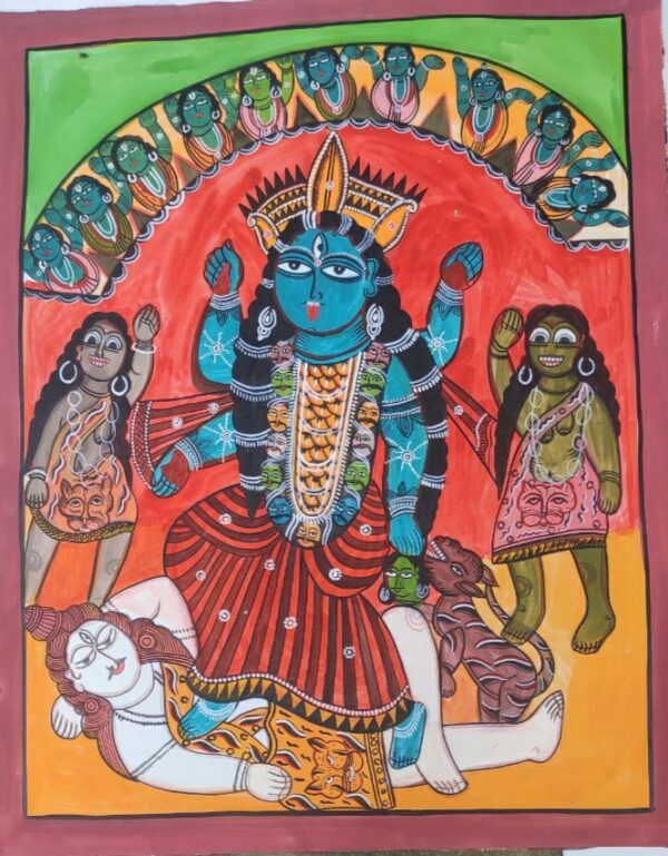 Jay Maa Kali - Patua art - Madhusudan Chitrakar - 05