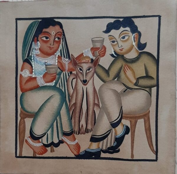 Kalighat painting - Bapi Chitrakar - 03