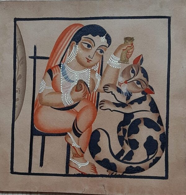 Kalighat painting - Bapi Chitrakar - 04