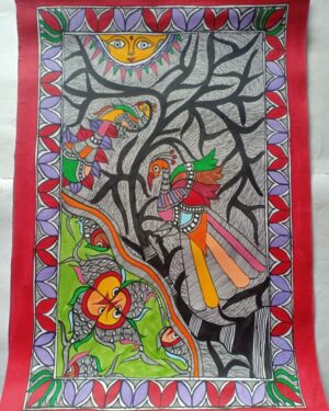 Tree of Life - Madhubani painting - Sharvan Paswan - 02