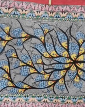 Fishes - Madhubani painting - Sharvan Paswan - 06