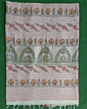 Cotton Saree - Manjusha art - Indian handicraft - Varsha Kumari - 04