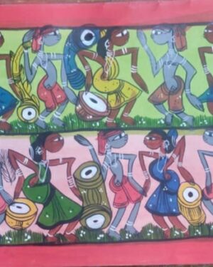Tribal dance - Pattachitra - Gura Chitrakar - 06