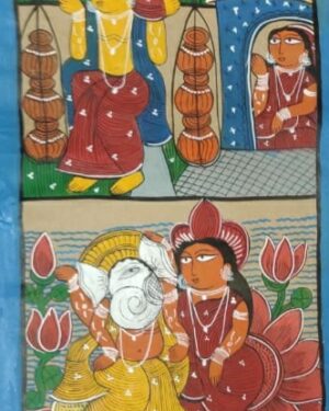 Maa Durga - Patua art - Jaba Chitrakar - 06