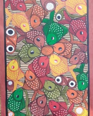 Fish marriage - Patua art - Rahima Chitrakar - 05