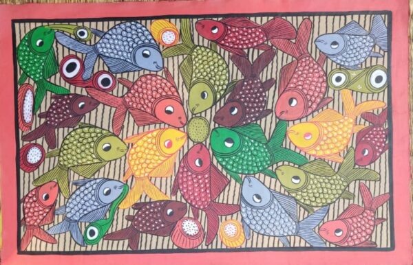 Fish marriage - Patua art - Rahima Chitrakar - 07