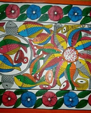Fish marriage - Patua art - jaharana chitrakar - 05