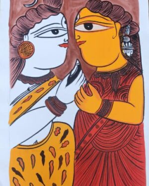 Shiva Parvati - Patua art - Madhusudan Chitrakar - 03