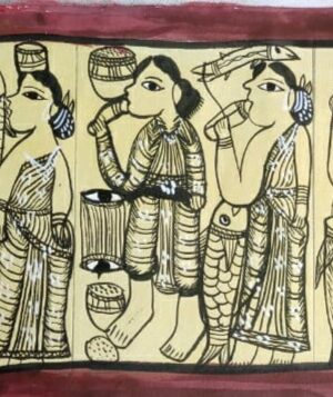 Tribal Dance Patua Painting Khandu Chitrakar 03