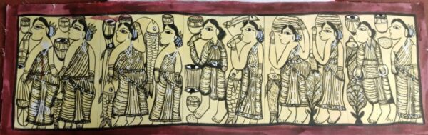 Tribal Dance Patua Painting Khandu Chitrakar 03