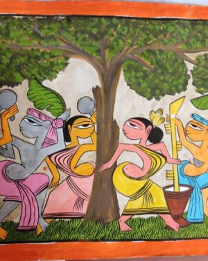 Tribal Dance Patua Painting Khandu Chitrakar 06