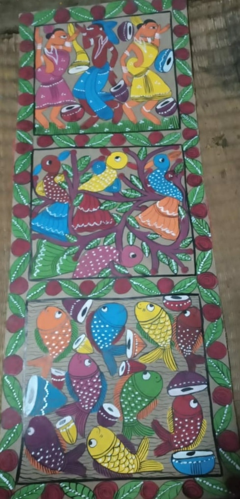 Bird marriage - Pattachitra - Ahed Chitrakar -04