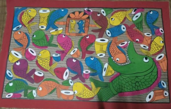 Fish Marriage - Pattachitra - Ahed Chitrakar -10