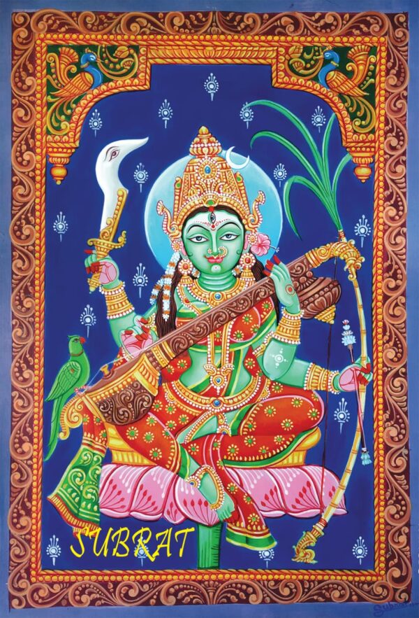 Raj mathangi - pattachitra painting - Subrat - 01