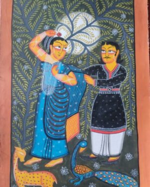 Babu Bibi Kalighat Painting Susovan Chitrakar 07