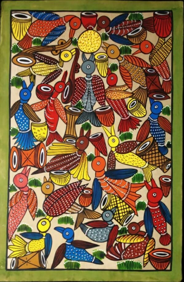 Bird Marriage - Patua art - Madhusudan Chitrakar - 14