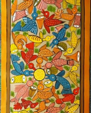 Bird Marriage - Patua art - Madhusudan Chitrakar - 15