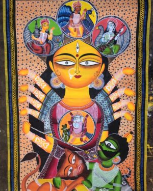 Durga Kalighat Pat Art Rahman Chitrakar 08
