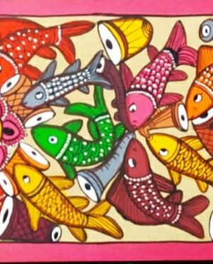 Fish Marriage - Patua art - Madhusudan Chitrakar - 11
