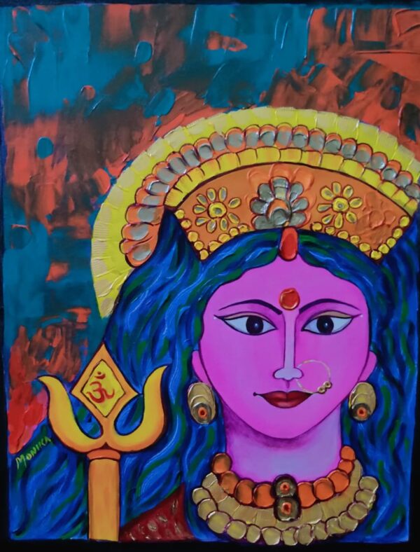 Maa Durga - Indian Art - Monika - 02