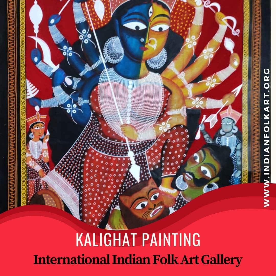 Kalighat Painting - International Indian Folk Art Gallery