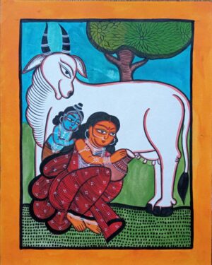 Bala Gopal - Kalighat painting - Hasina Chitrakar - 05