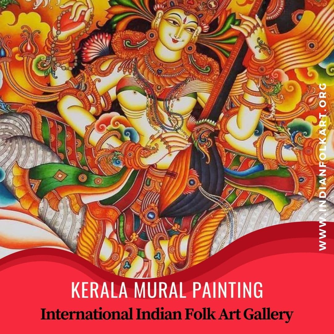 Kerala Mural Painting - International Indian Folk Art Gallery