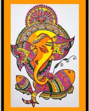 Madhubani painting - geetanjali - 04