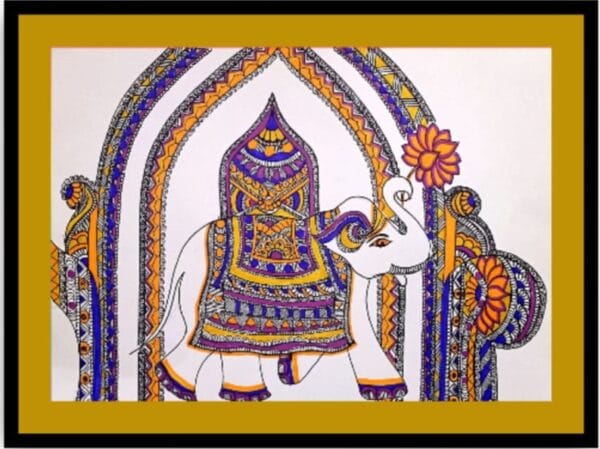 Madhubani painting - geetanjali - 13