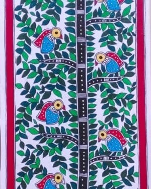 Forest and Bird - Madhubani painting - saraswatikumari -23