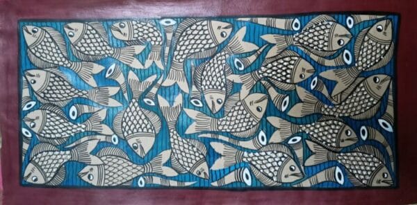 Fish marriage - Patua-Pattachitra painting - Rojina - 03
