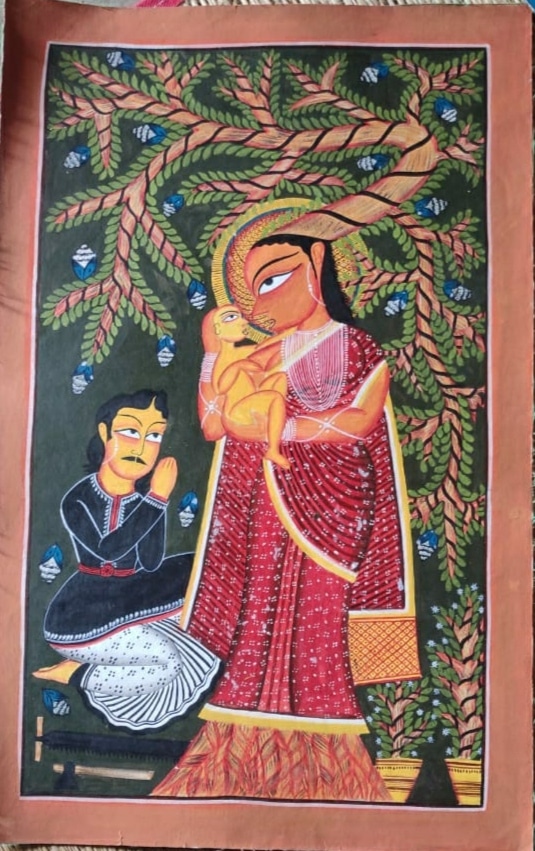 Ped Devdata Kalighat Painting Susovan Chitrakar 05