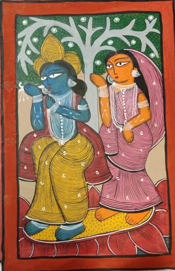 Radha Krishna Kalighat Art Mousumi Chitrakar 08