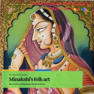 RajasthaniMiniaturePainting Minakshi's folk art