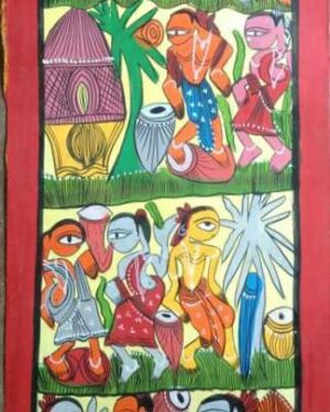 Tribal Dance Painting Patua Art Yarul Chitrakar 06