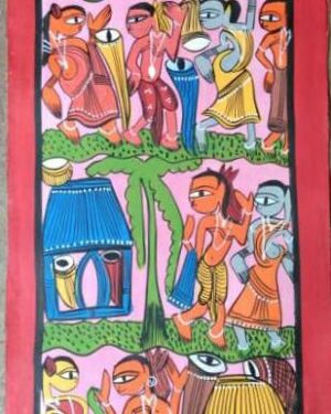 Tribal Dance Painting Patua Art Yarul Chitrakar 07