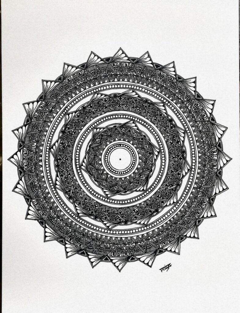 PATTERN MANDALA#1-MANDALA ART-(27.5x21cms-A4 paper) - International ...