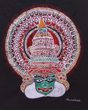 Kathakali Mask-Batik painting-Prasanna Kumar - 05