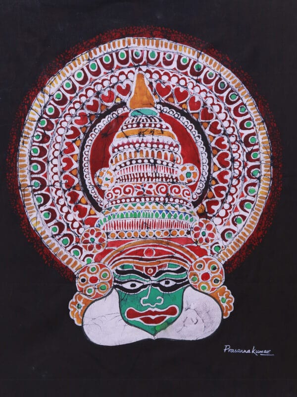 Kathakali Mask-Batik painting-Prasanna Kumar - 05