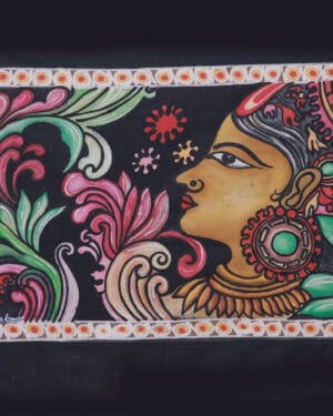 Lady's Face-Batik painting-Prasanna Kumar - 04