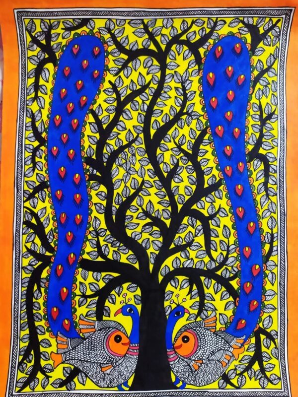 Tree of Life - Madhubani painting - Avdhesh Kumar - 01
