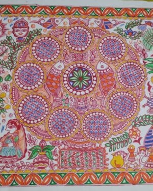 Kohbar - Madhubani painting - Priya Jha - 10