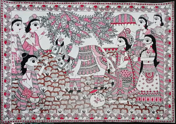 Mithila Devi - Madhubani painting - Reshami Kumari - 01