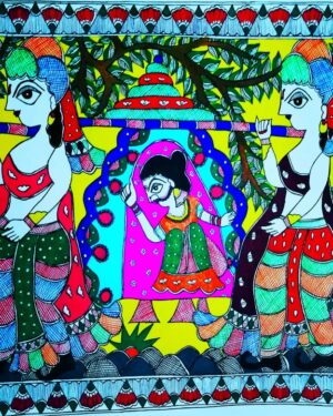 Doli Kahar - Madhubani painting - Reshami Kumari - 05