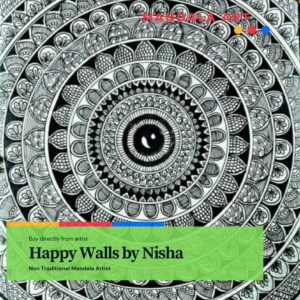 Mandala Art Happy Walls by Nisha