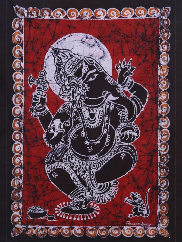 Nritya Ganapathi-Batik painting-Prasanna Kumar - 08