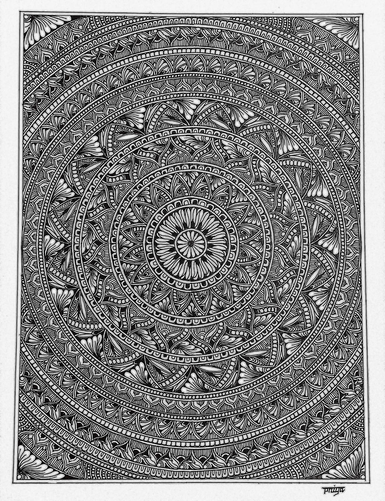 PATTERN-MANDALA SHRISH ART GALLERY by International Indian Folk Art Gallery